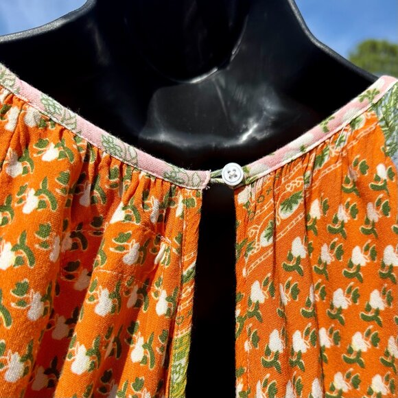 Jen's Pirate Booty Sonora Dress Daydream Patchwork Cut Out Boho Maxi Size M EUC - Picture 9 of 16